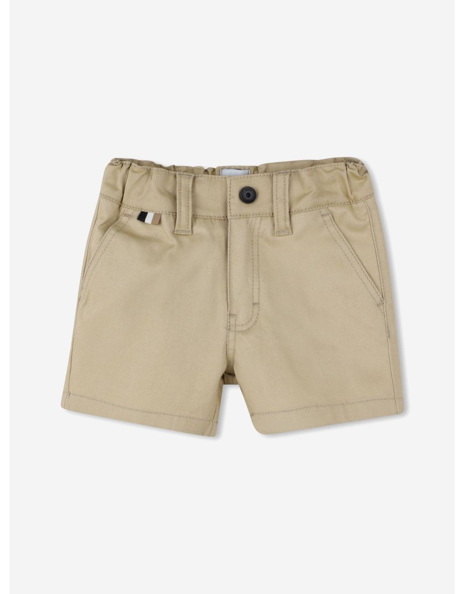 BOSS Baby Boys Chino Shorts in Beige