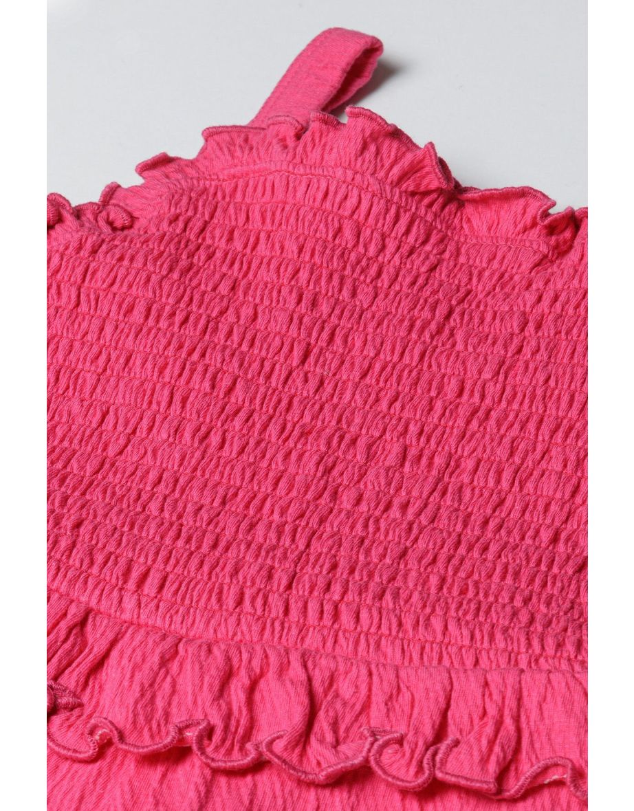 Girls Smocked Playsuit - 3