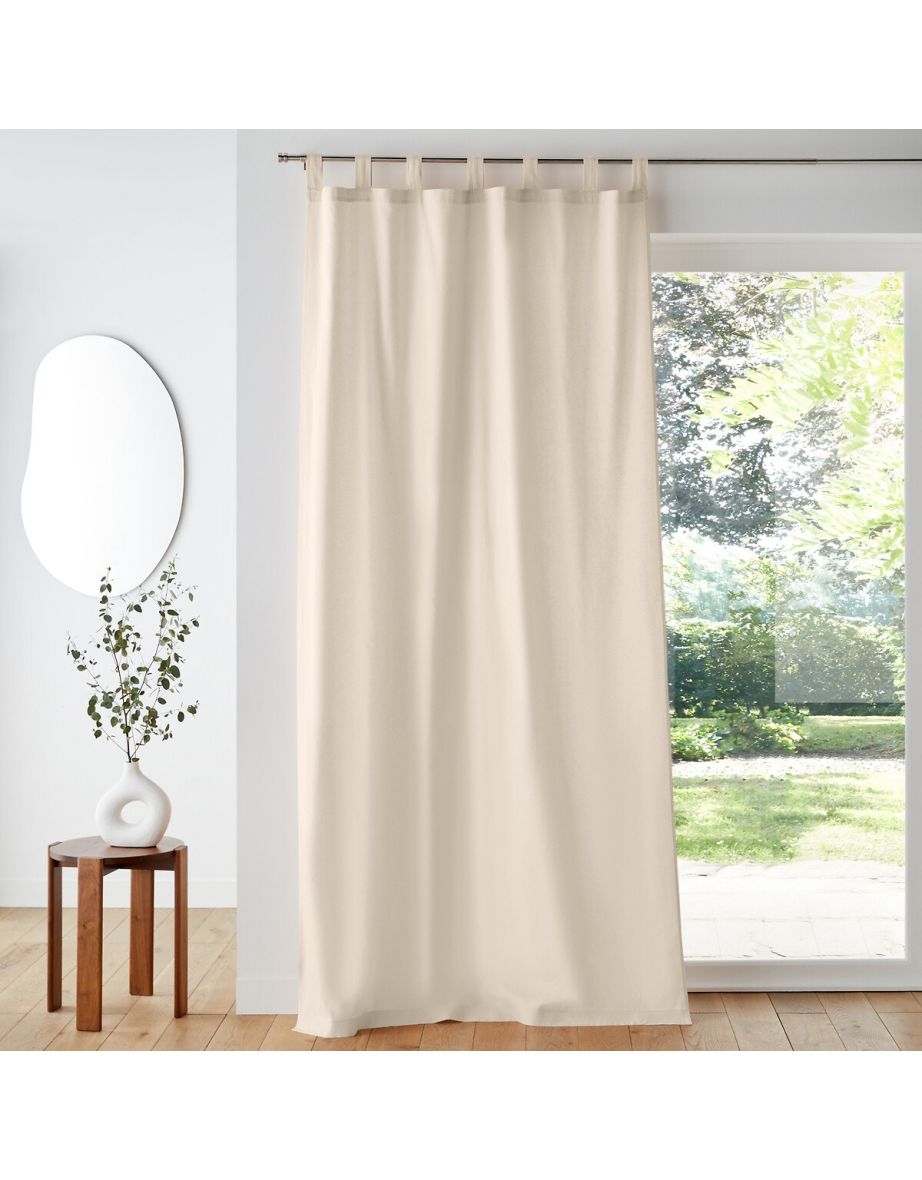 Scenario Cotton Tab Top Single Curtain