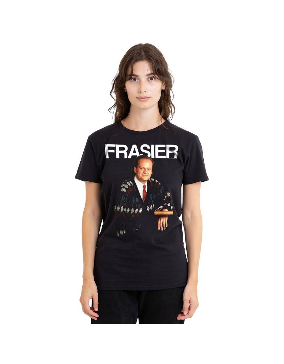 Cheers Unisex Adult Frasier Crane T-Shirt - Black
