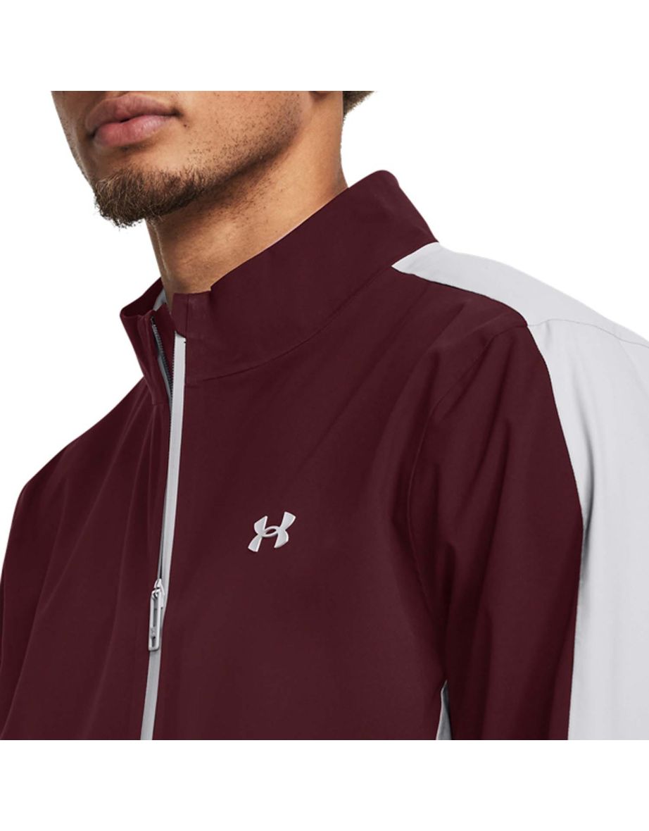 Men's Under Armour Stormproof 3.0 Waterproof Jacket in Red - 4