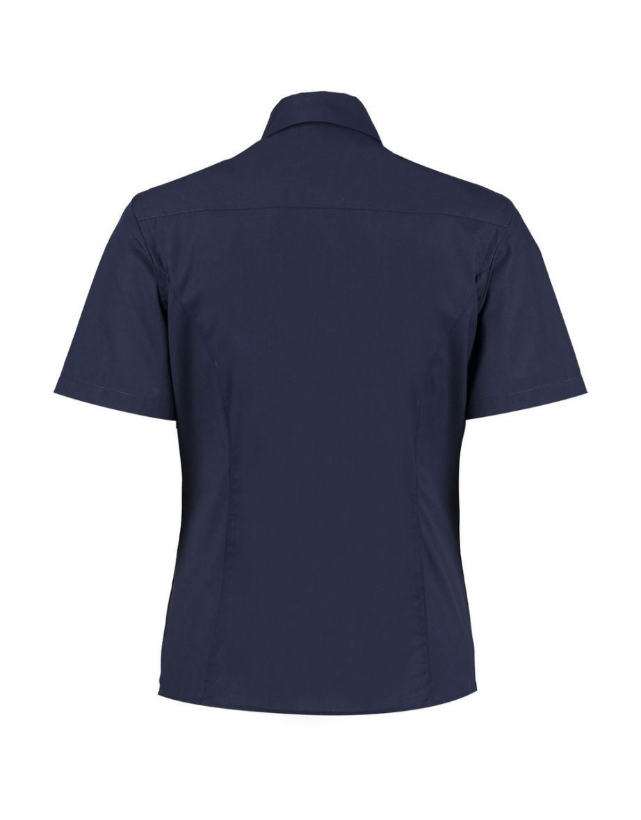 Kustom Kit Womens/Ladies Short Sleeve Business/Work Shirt - Dark Navy - 1