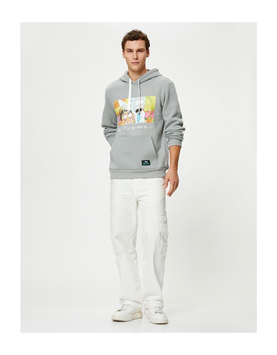 Rick and Morty Hoodie Kangaroo Licensed Printed with Pocket