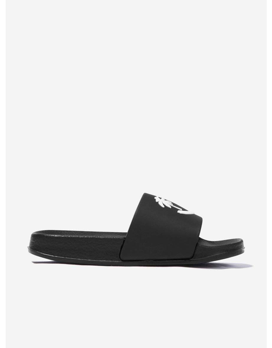 Kids Zhappy Sliders in Black