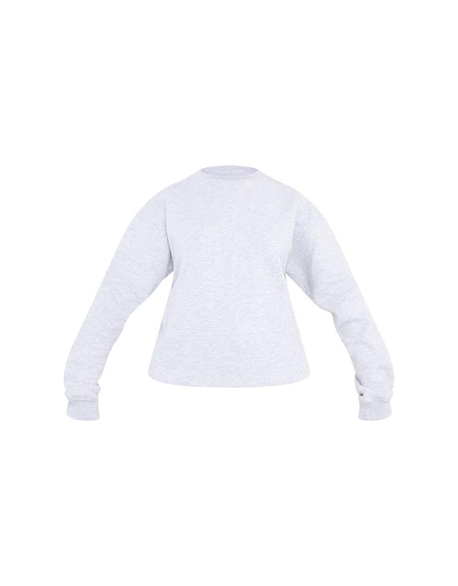 Tall Grey Marl Ultimate Oversized Sweatshirt - 4