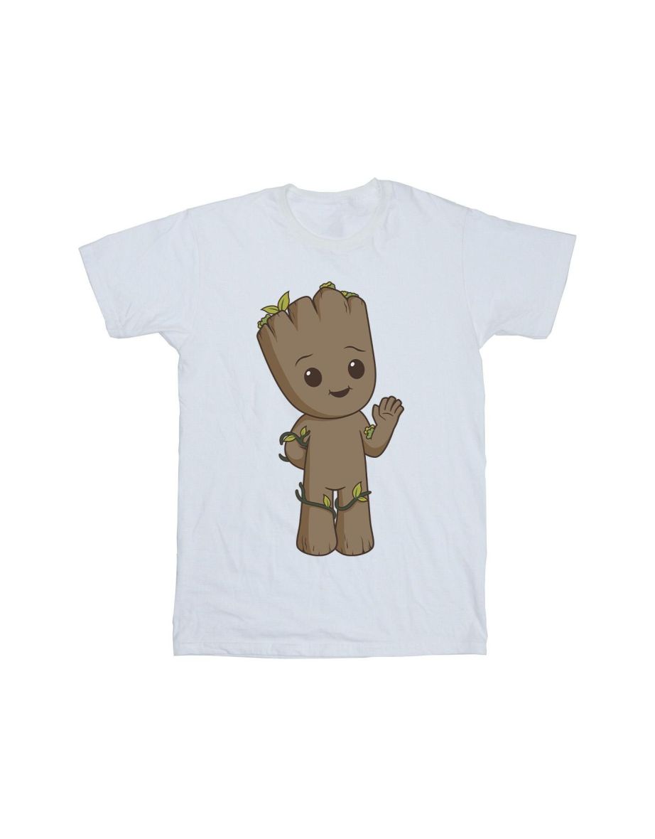 Marvel Mens I Am Groot Cute Groot T-Shirt - White - 1