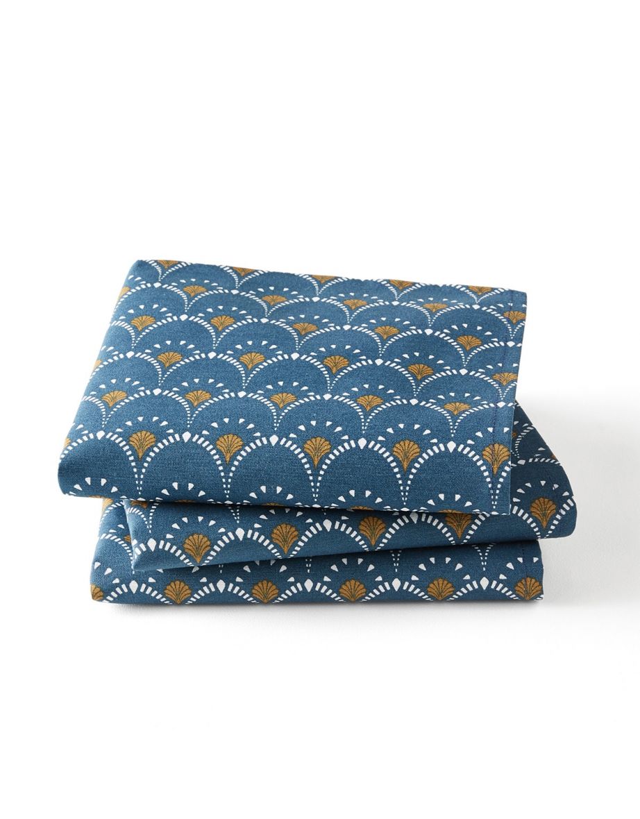 MINA Art Deco Table Napkins (Set of 3)