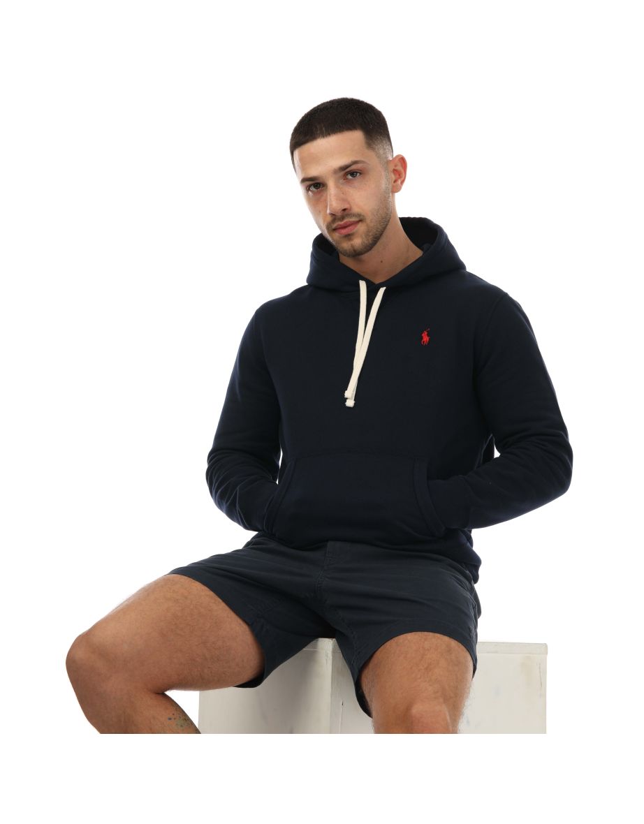 Men's Ralph Lauren The RL Fleece Hoody in Blue - 3