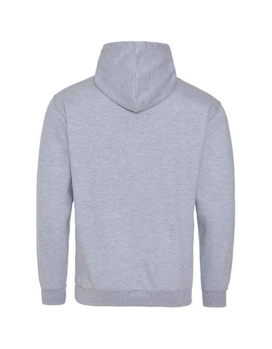 Awdis Womens/Ladies Varsity Hoodie - Heather Grey/Jet Black - 1