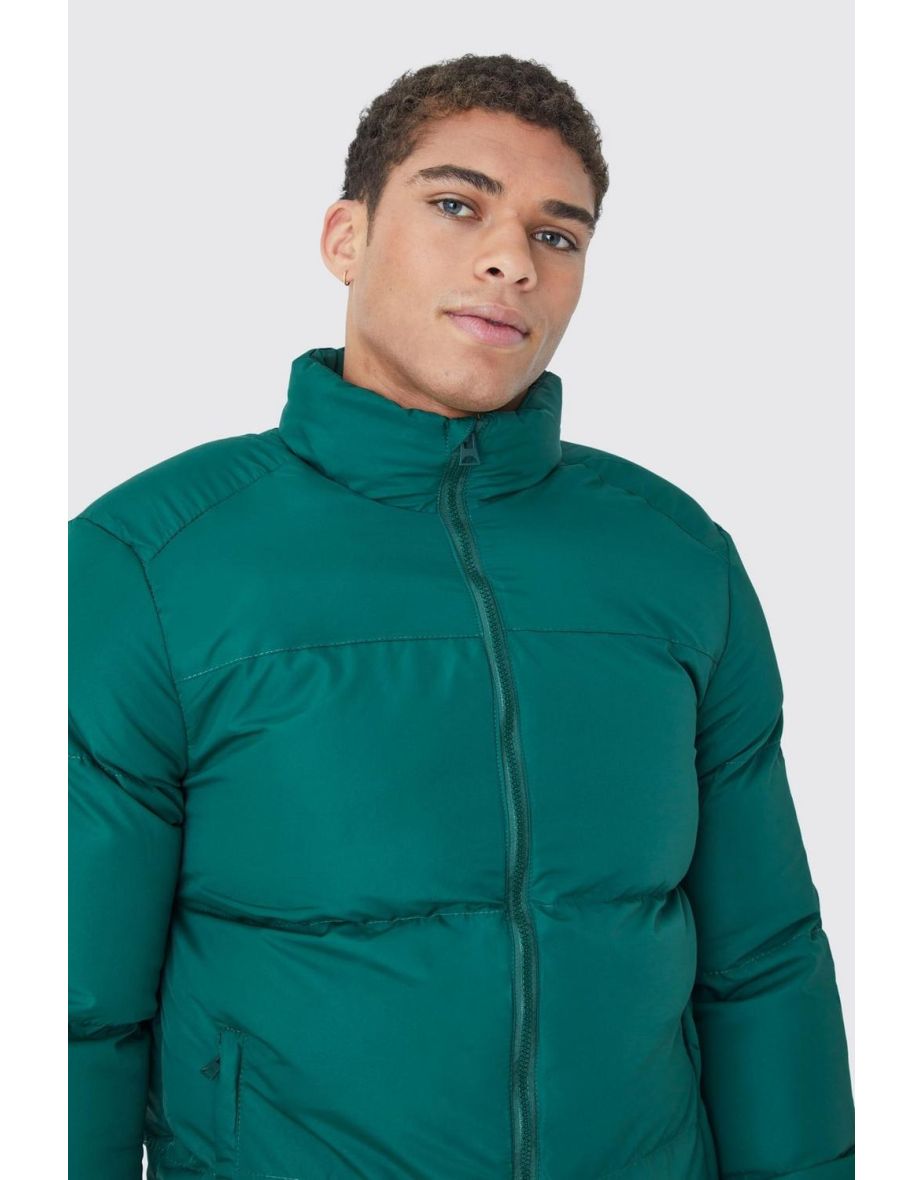 Funnel Neck Puffer Jacket - 2