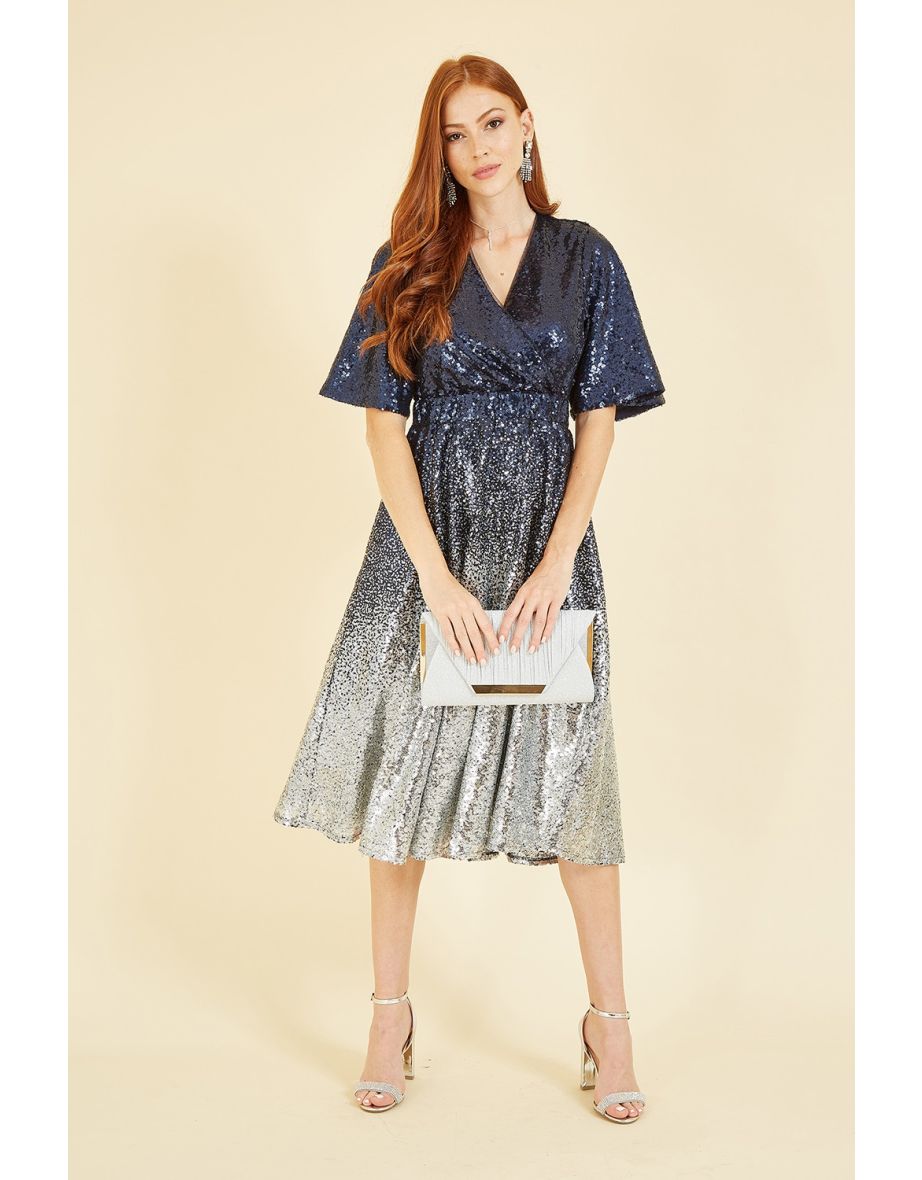 River island sequin hot sale kimono dress