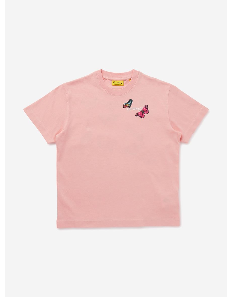 Girls Arrow Butterfly T-Shirt in Pink