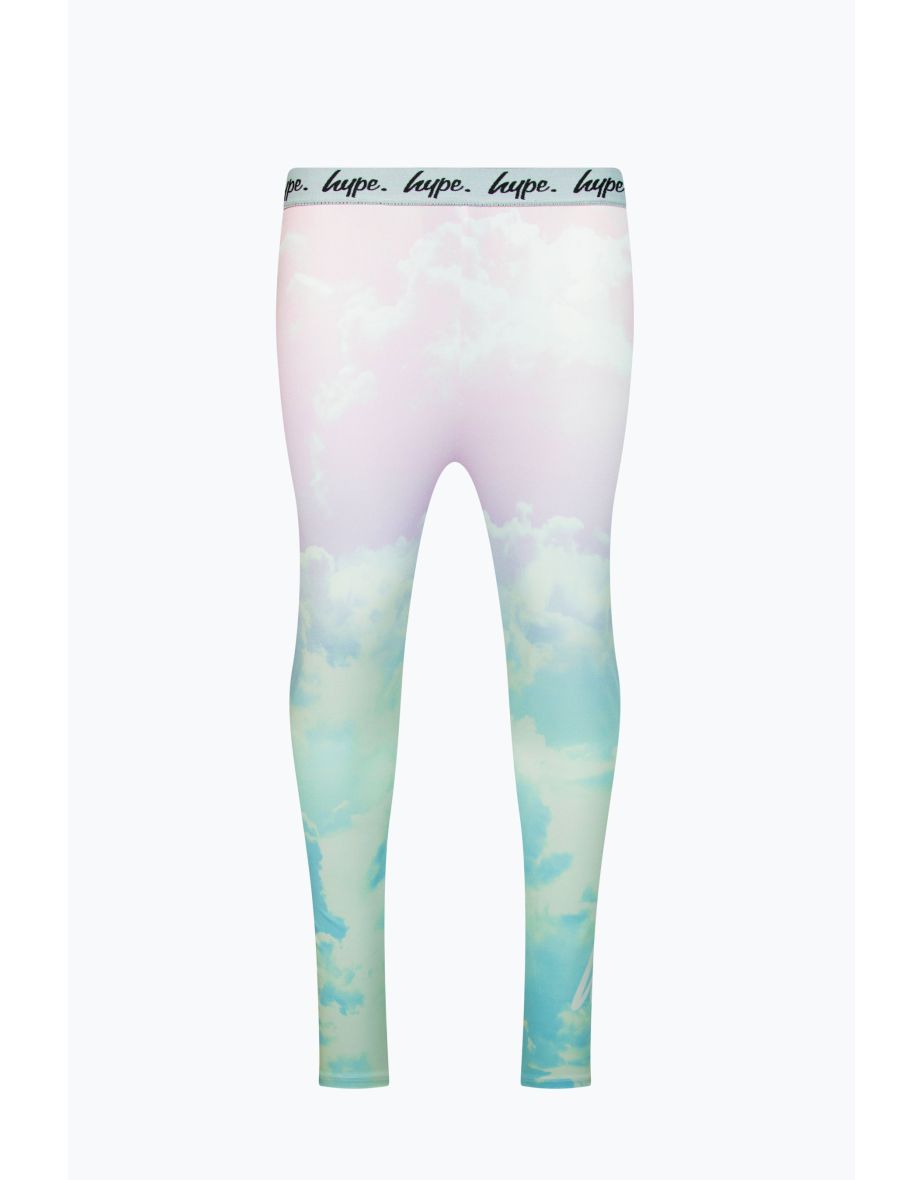 Shop HYPE GIRLS MULTI PASTEL CLOUDS LEGGINGS Online in Kuwait VogaCloset