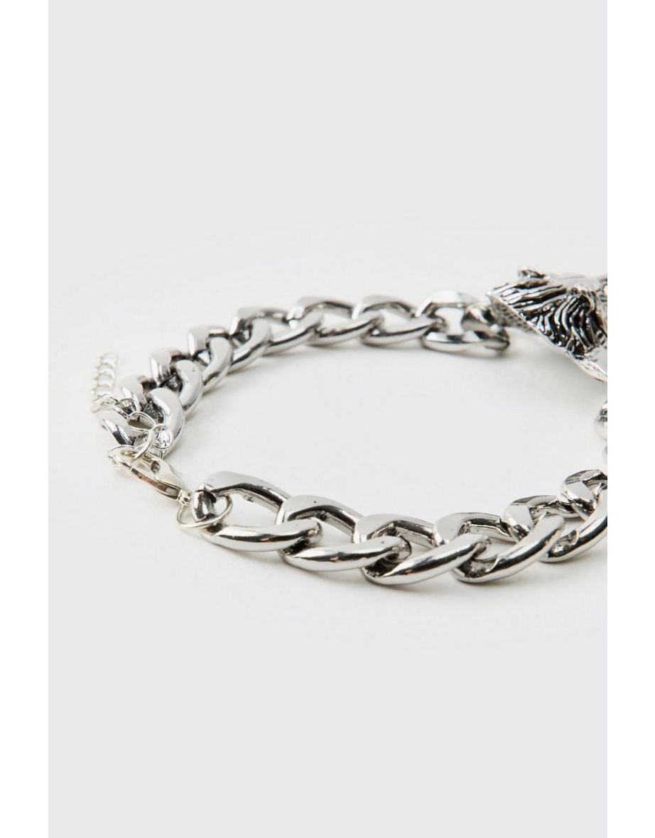 Lion Hardware Silver Bracelet - 3