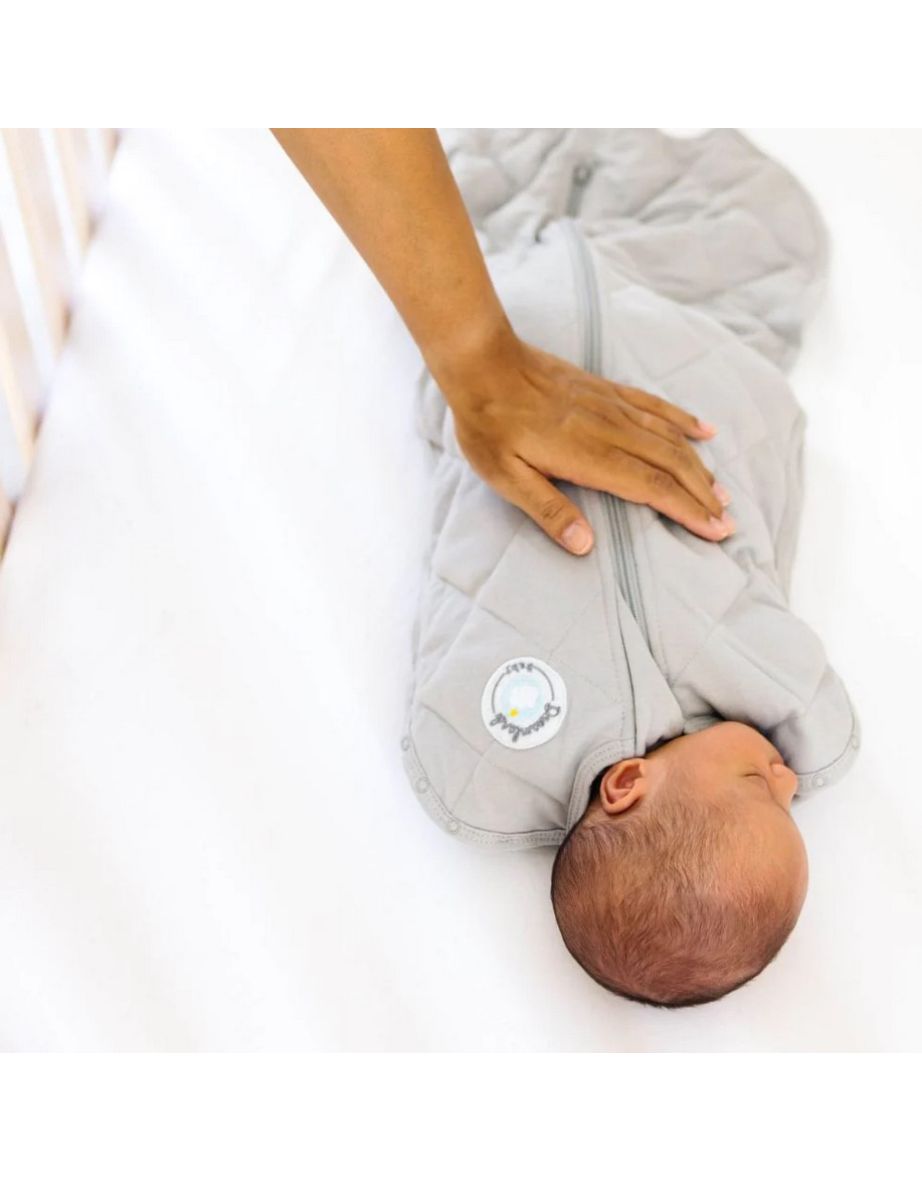 Baby Gently Weighted Gray Swaddle Newborn - 3