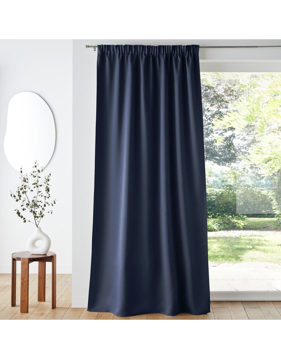 Voda Double-Sided Single Blackout Curtain with Gathered Header