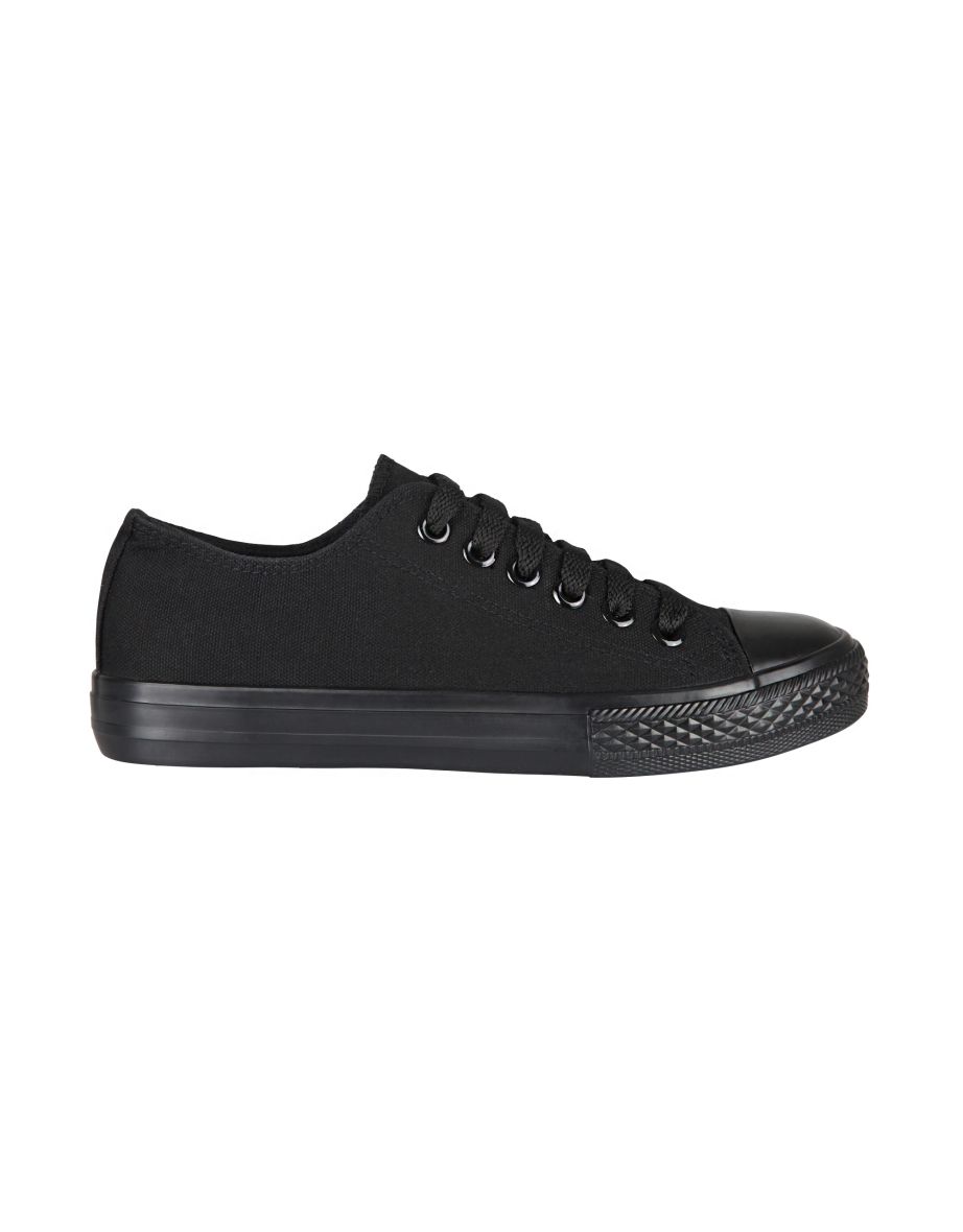 Plain Canvas Low Top Trainers