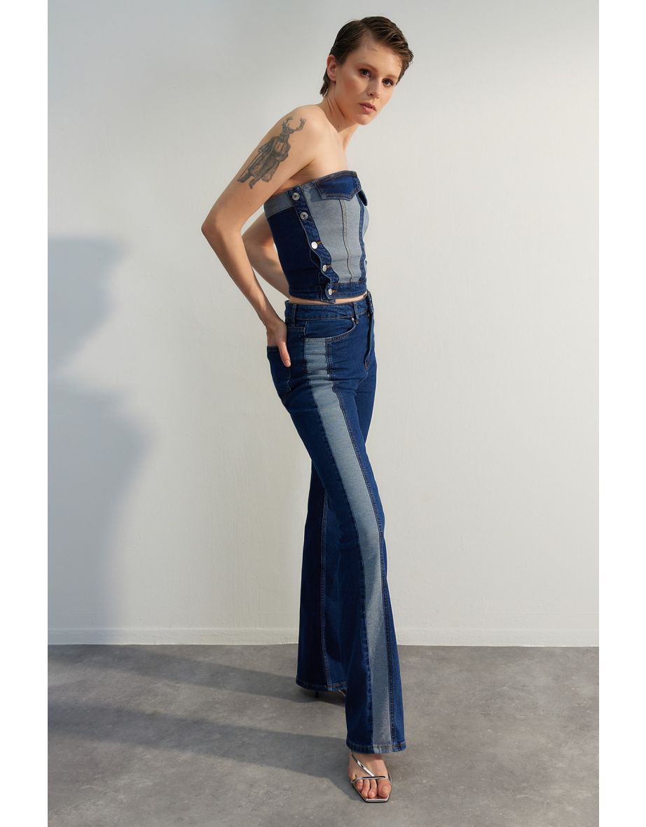 Trendyol Collection Jeans - Blue - Wide leg - Trendyol