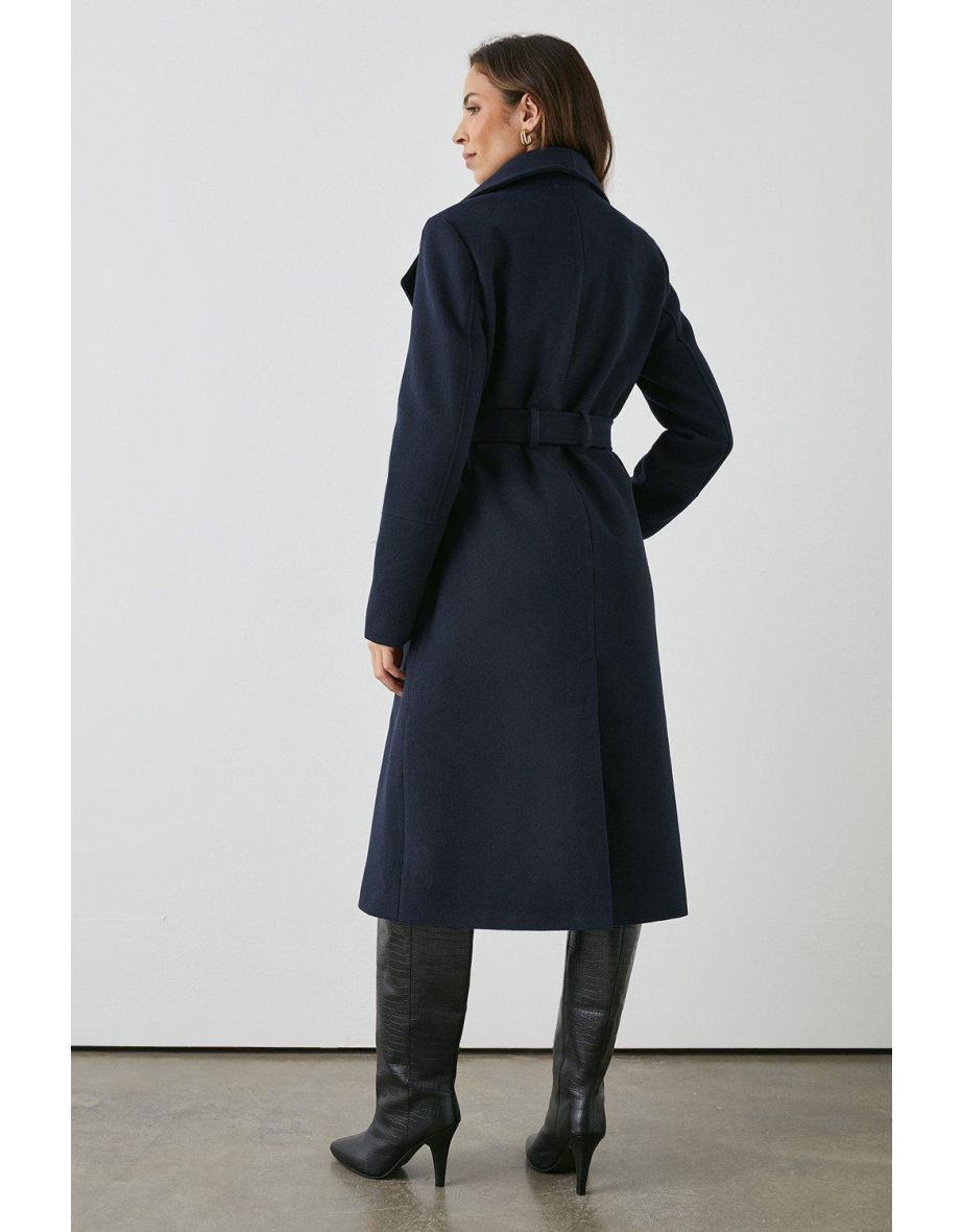 Shop Principles by Debenhams Navy Knee Length Trench Coat Online in Bahrain VogaCloset