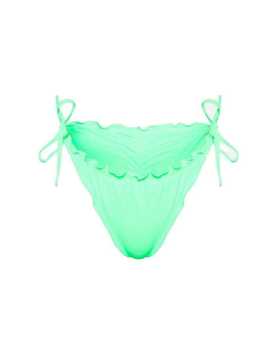 Green ruched-back tanga, Women's panties