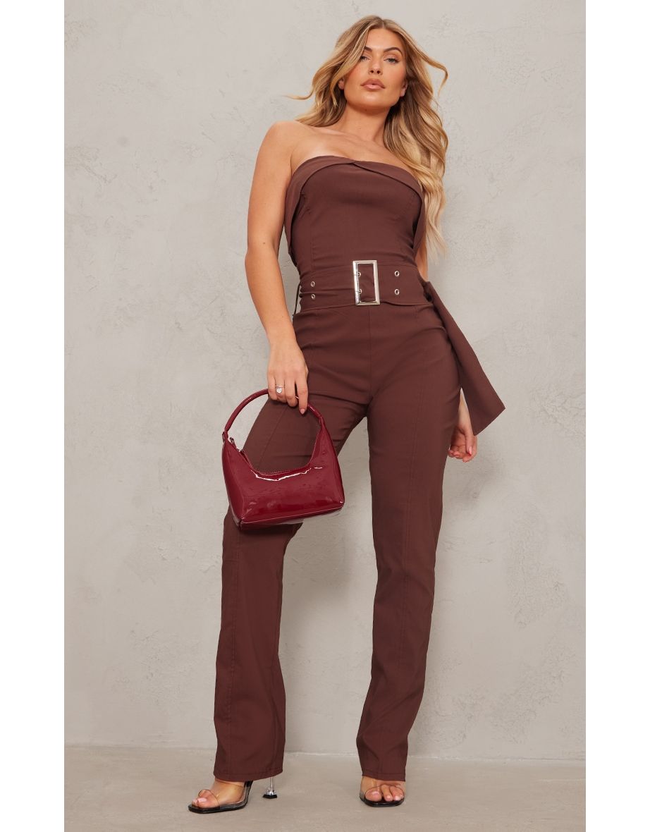 Bandeau store belted jumpsuit