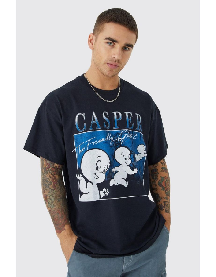 Oversized Casper License T-shirt - black