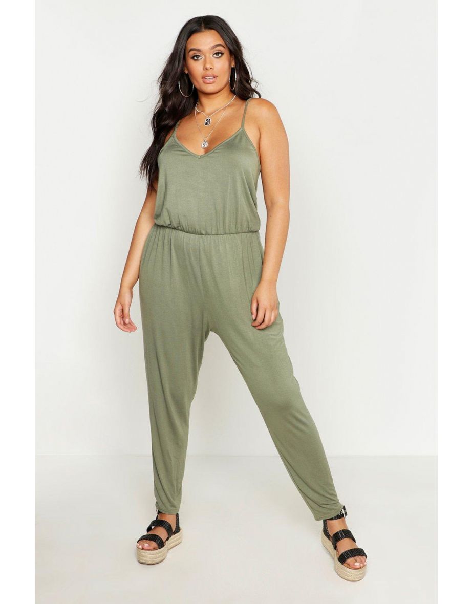 Plus Basic Cami Jumpsuit - black - 3