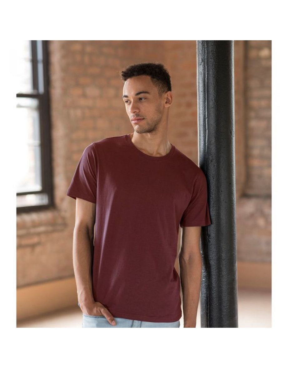 Awdis Unisex Adult The 100 T-Shirt - Burgundy - 1
