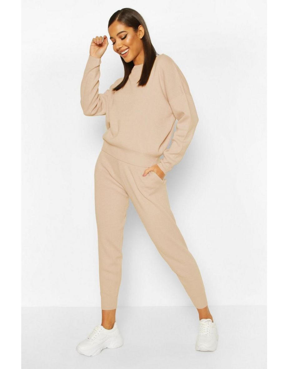 Knitted Jumper & Jogger Co-ord - blush
