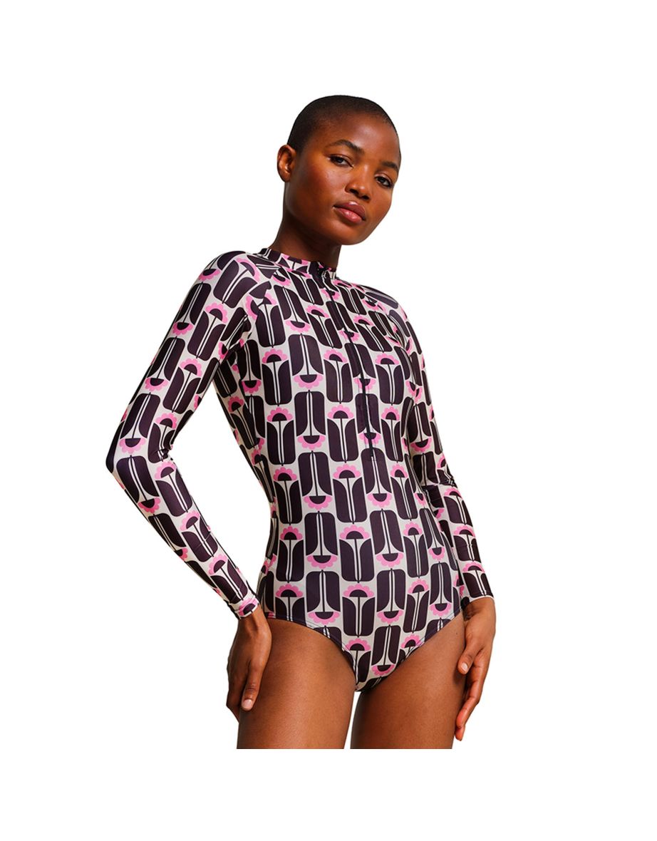 Swimming costume with long sleeves online