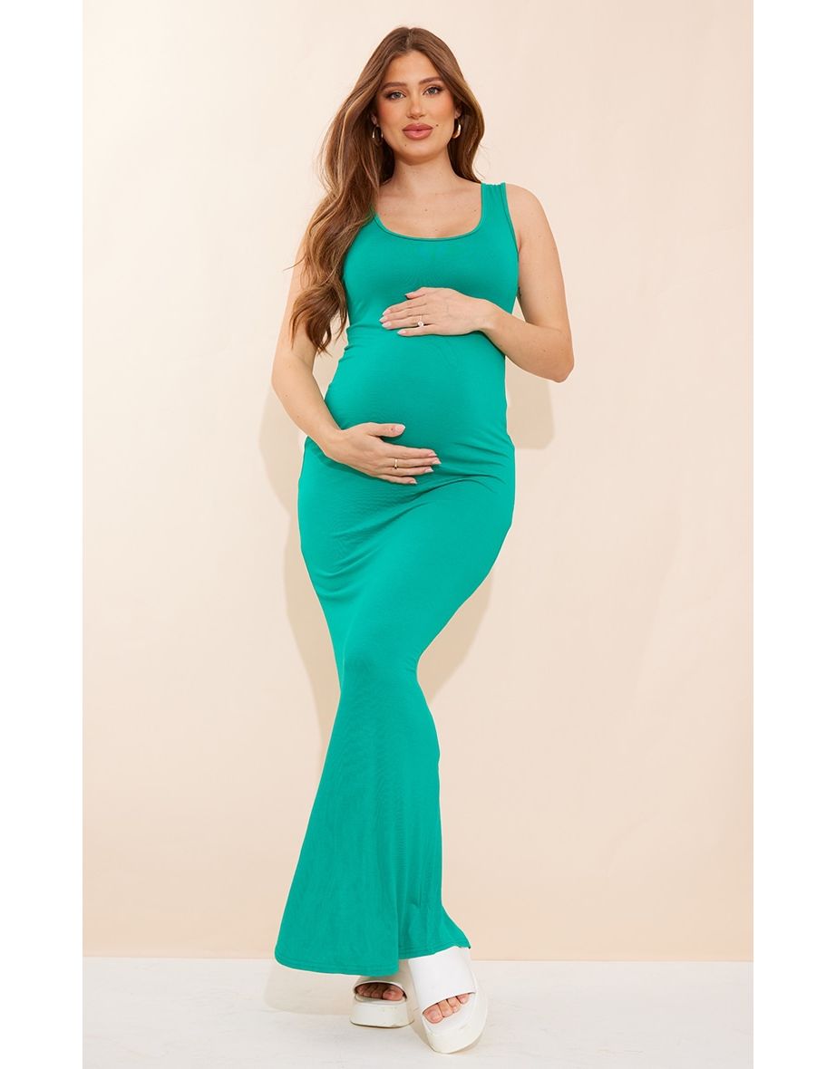 Turquoise maternity shop maxi dress