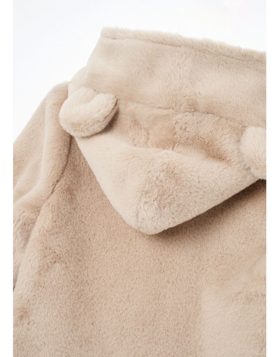 Quinn Taupe Faux Fur Pramsuit - 5