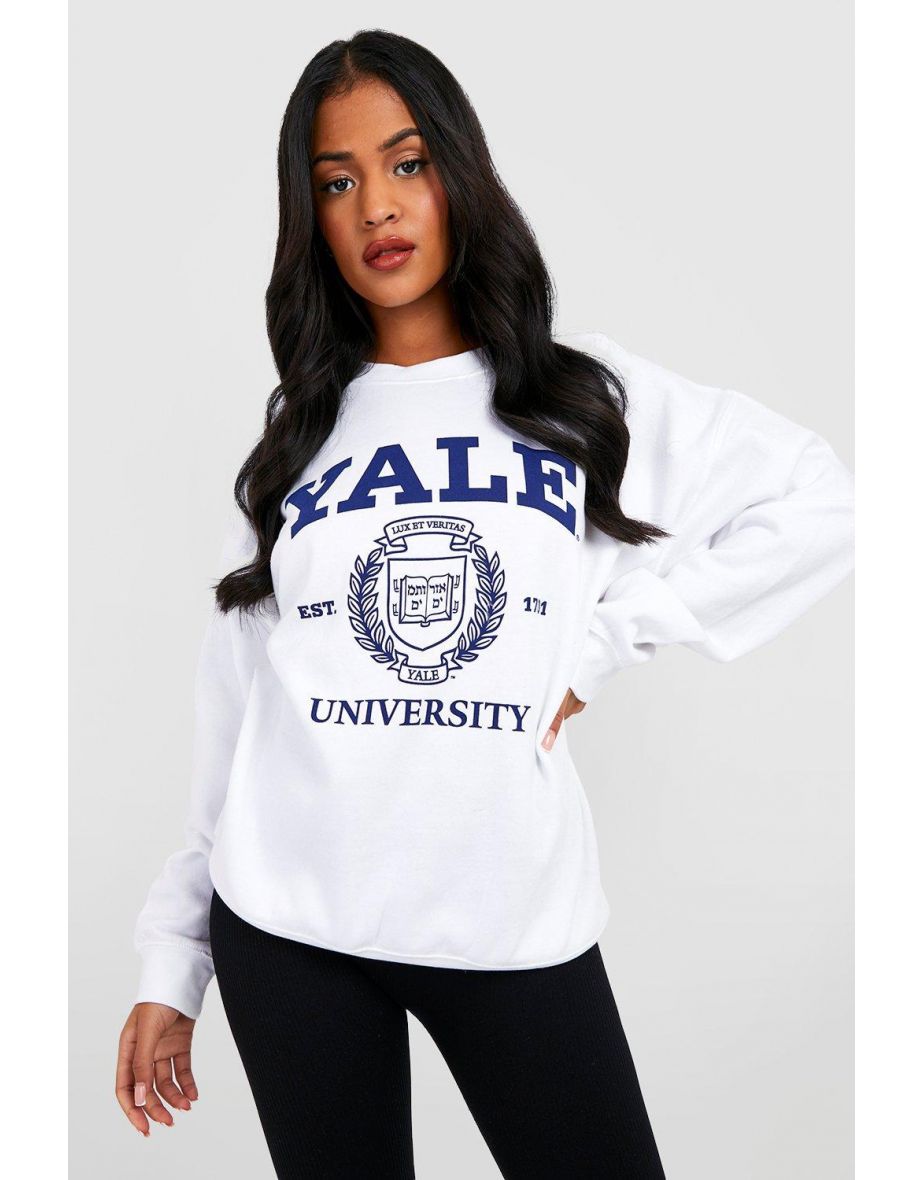 Yale white sweatshirt sale