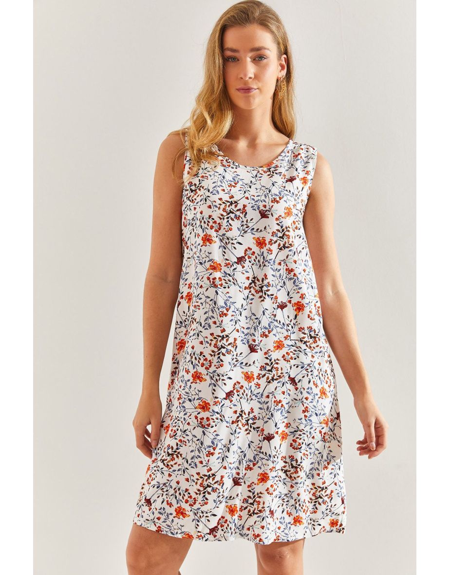 Women's Patterned Viscose Dress