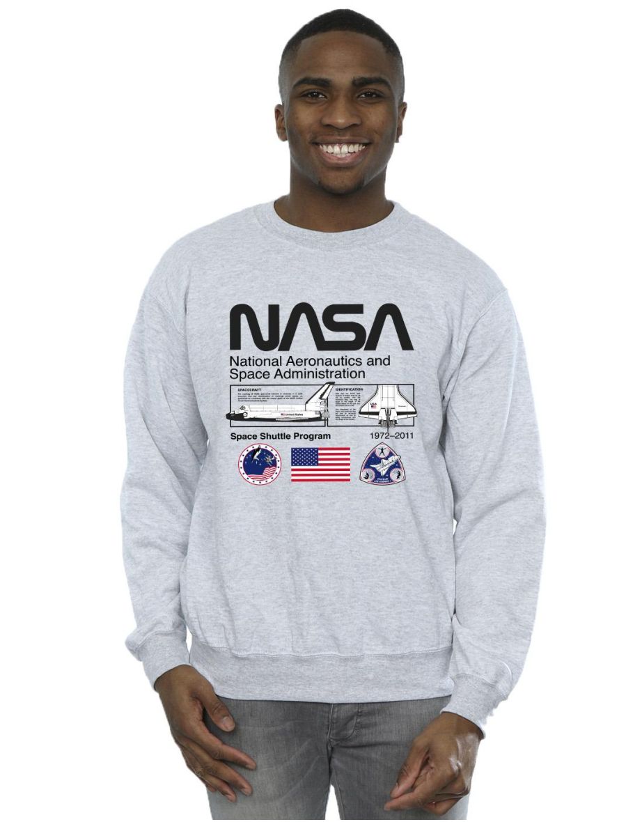 Nasa sweatshirt cheap grey