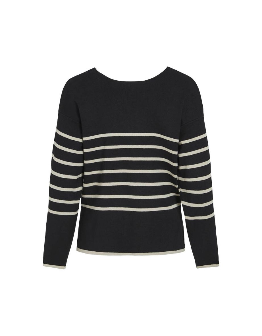 Striped V-Neck Jumper/Sweater - 5