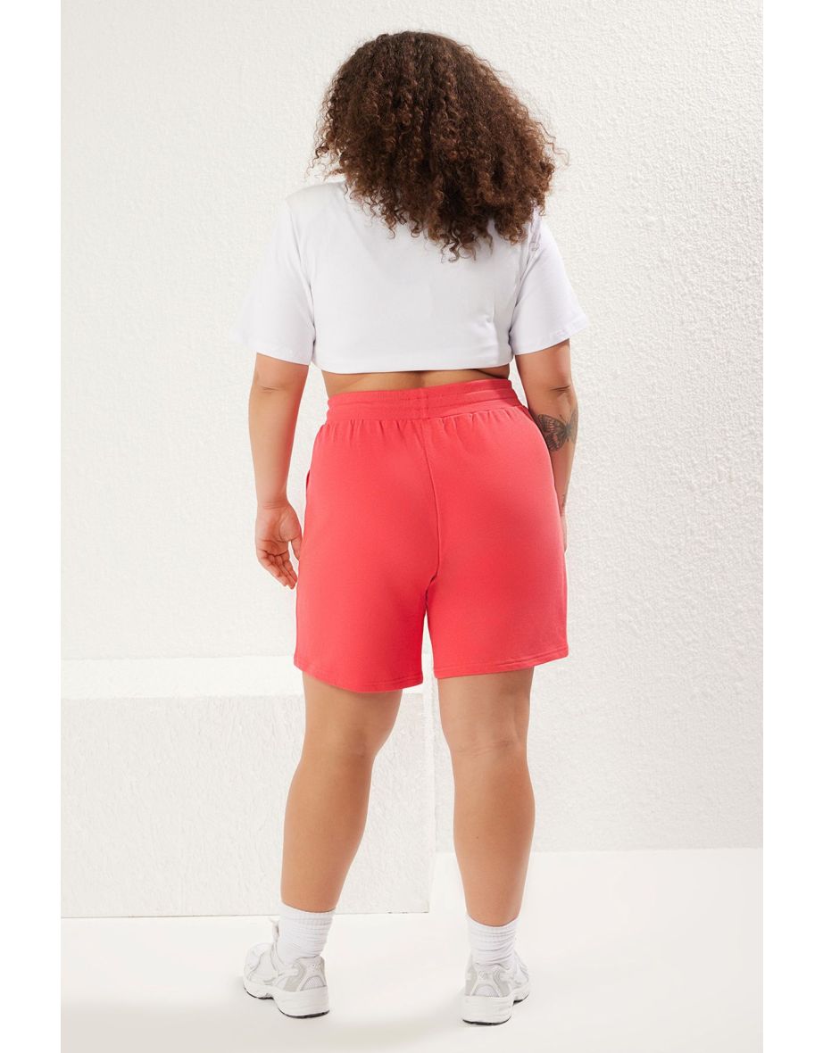 Pomegranate Flower Pocket 2 Yarn Knitting Plus Size Shorts &Bermuda - 4