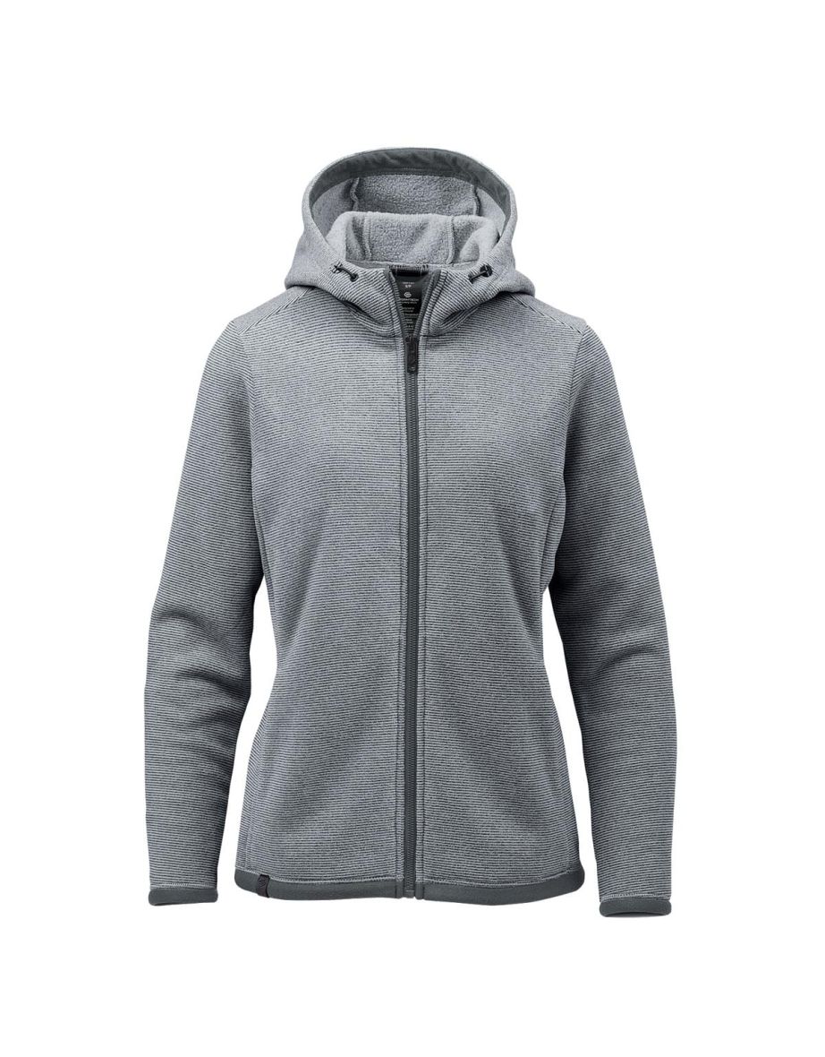 Stormtech Womens/Ladies Medusa Fleece Full Zip Hoodie - Zinc