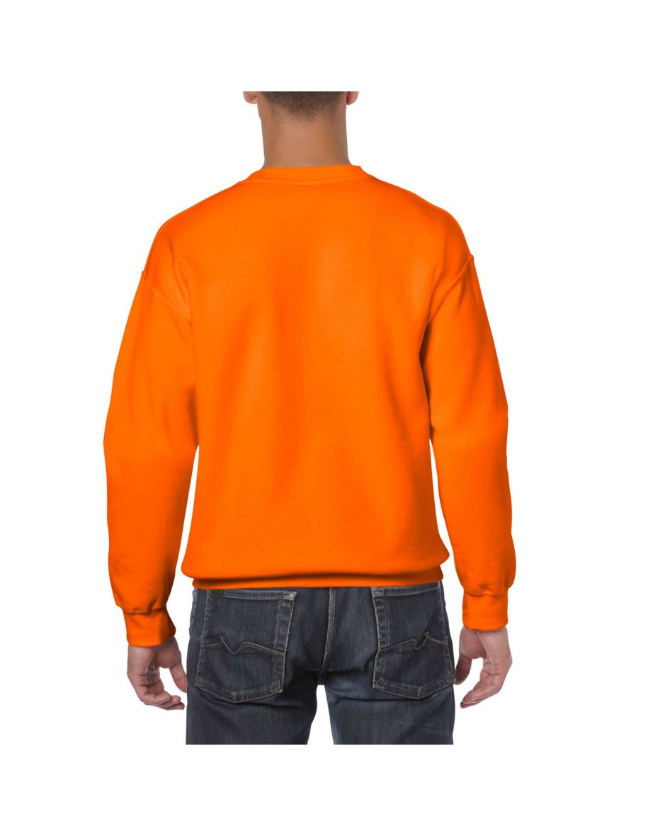 Gildan Mens Heavy Blend Sweatshirt - Safety Orange - 1