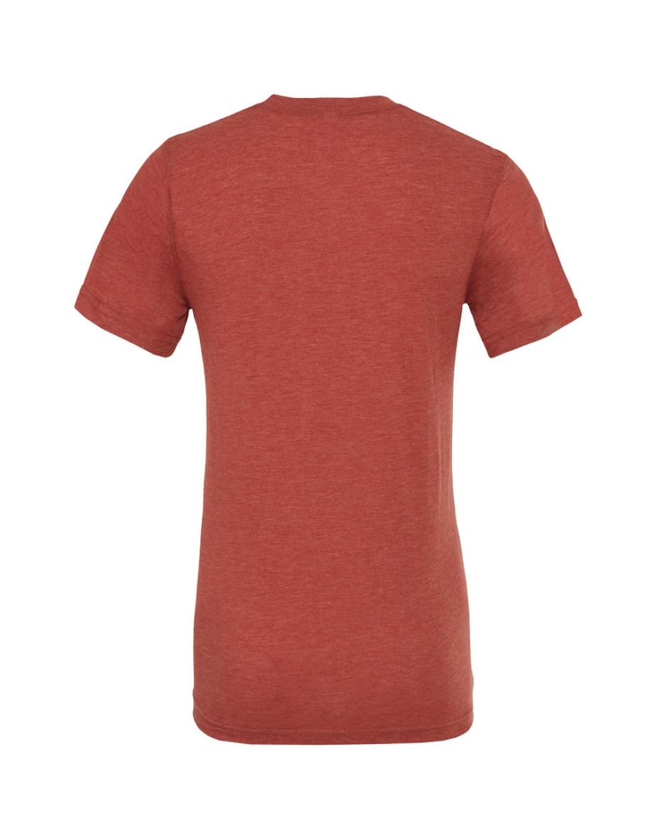 Canvas Mens Triblend Crew Neck Plain Short Sleeve T-Shirt - Clay Triblend - 1