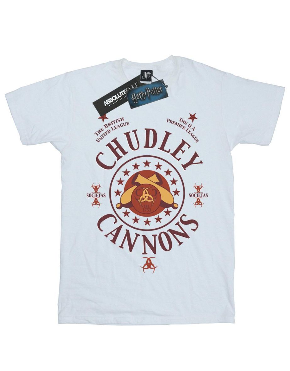 Harry Potter Boys Chudley Cannons Logo T-Shirt - White