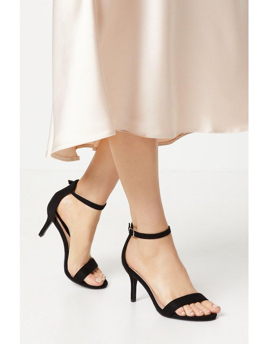Tasha Low Stiletto Barely There Heeled Sandals
