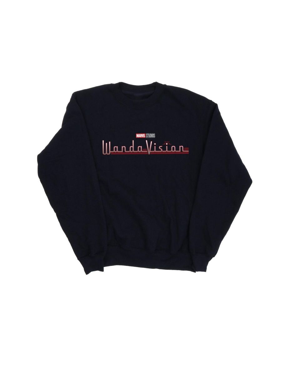 Marvel Boys WandaVision Logo Sweatshirt - Navy Blue - 1