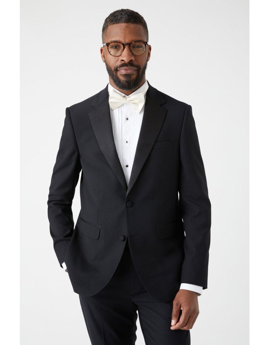 Slim Fit Black Tuxedo Suit Jacket