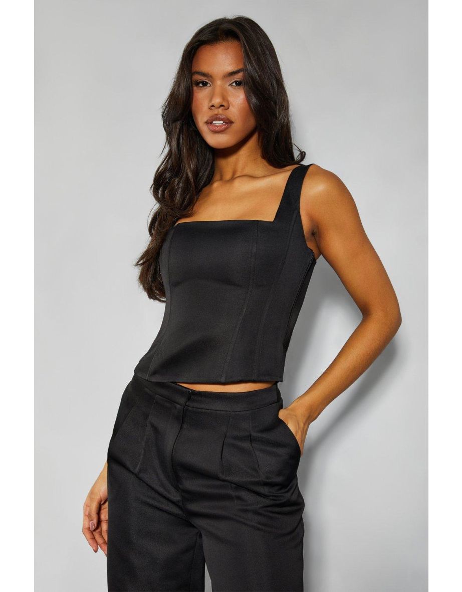 Premium Square Neck Longline Corset Top