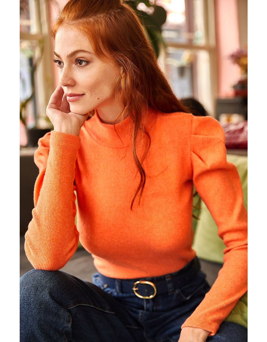 Blouse - Orange - Regular fit