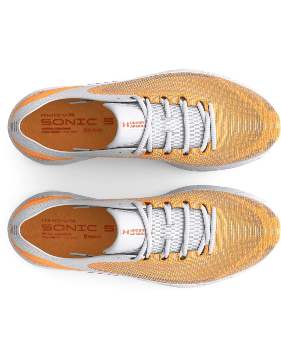 Women's Under Armour UA HOVR Sonic 5 Breeze Running Shoes in White - 4