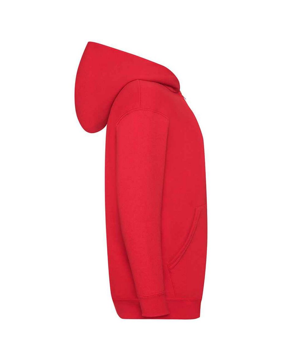 Fruit Of The Loom Childrens/Kids Hooded Sweatshirt - Red - 2