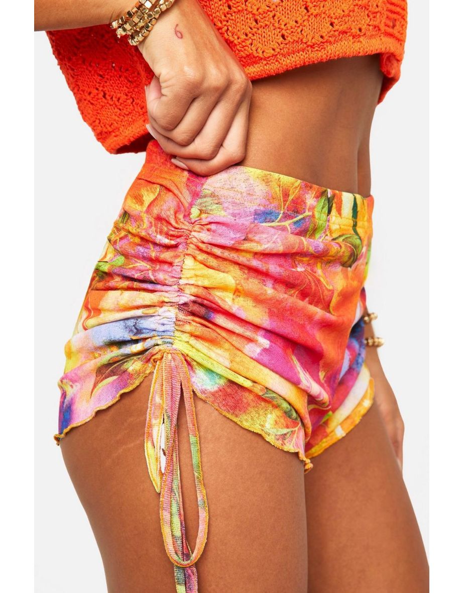Fruit Print Booty Short - multi - 3