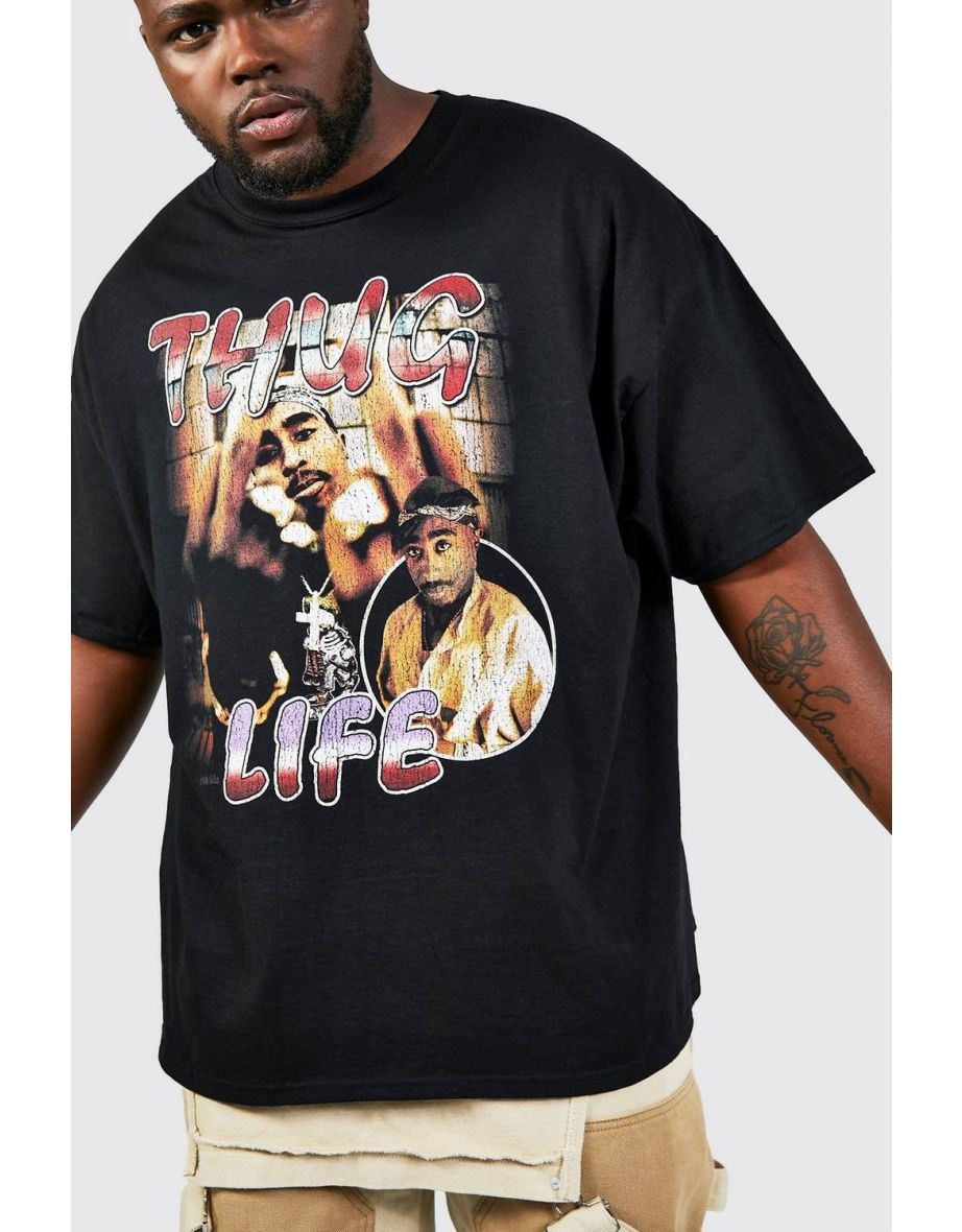 Plus Vintage Tupac Life License T-shirt - black - 2